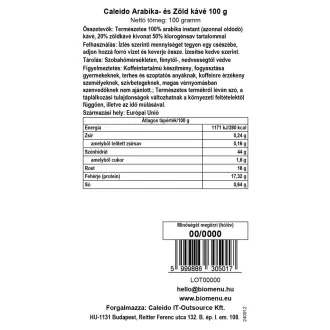Caleido kawa arabica i zielona 100 g obraz produktu