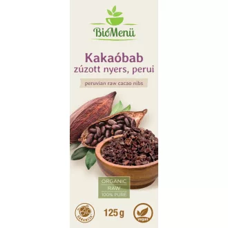 BioMenü ekologiczne ziarna kakaowe mielone surowe peruwiańskie 125 g obraz produktu