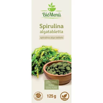 BioMenü organiczne tabletki z algami spirulina 125 g obraz produktu