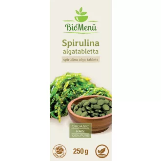 BioMenü organiczne tabletki z algami spirulina 250 g obraz produktu