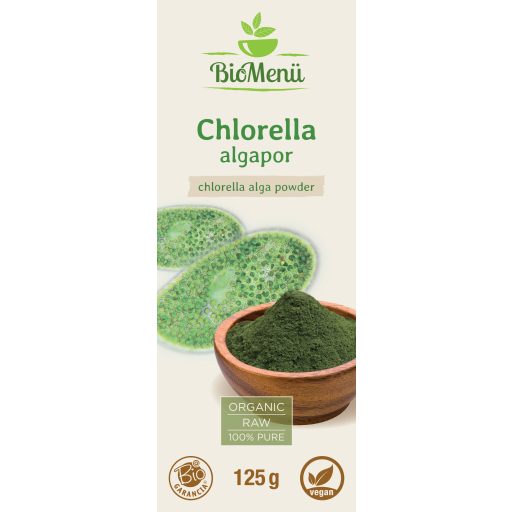 BioMenü ekologiczne proszek z alg chlorella 125 g etykieta