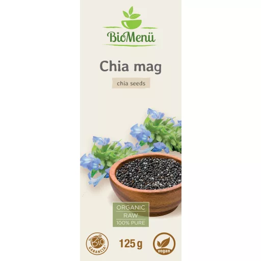 BioMenü ekologiczne nasiona chia 125 g etykieta
