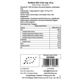 BioMenü ekologiczne nasiona chia 125 g obraz produktu