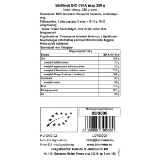 BioMenü ekologiczne nasiona chia 250 g obraz produktu