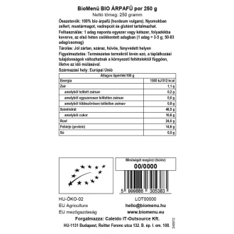 BioMenü ekologiczne trawa jęczmienna w proszku 250 g obraz produktu