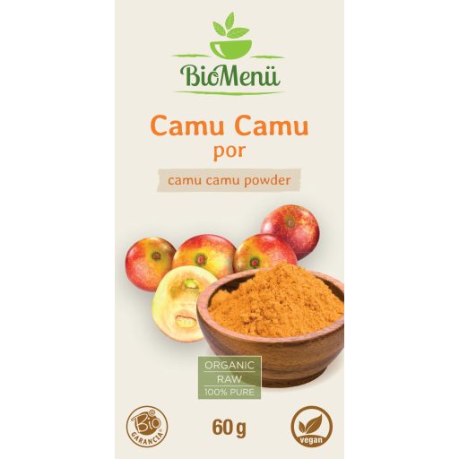 BioMenü proszek z ekologicznym camu camu 60 g etykieta