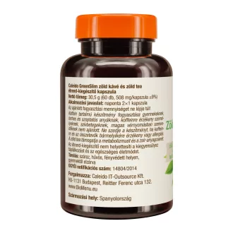 Caleido greenslim zielona kawa i zielona herbata kapsułki 60 szt. obraz produktu