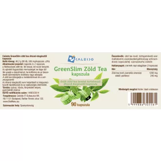 Caleido greenslim zielona herbata kapsułki 90 szt. obraz produktu