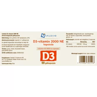 Caleido kapsułki żelowe witaminy D3 2000 NE 90 szt. obraz produktu