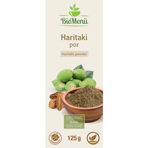 BioMenü organiczny proszek haritaki 125 g etykieta