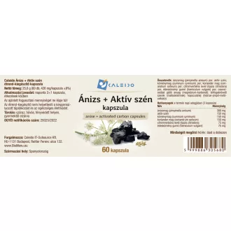 Caleido kapsułki z anyżem + aktywnym węglem 60 szt. obraz produktu
