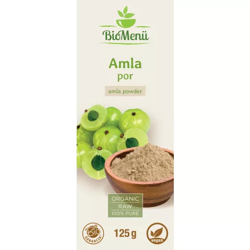 BioMenü ekologiczne amla w proszku 125 g etykieta