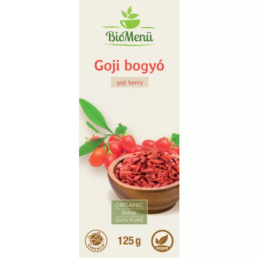 BioMenü bio jagody goji 125 g etykieta