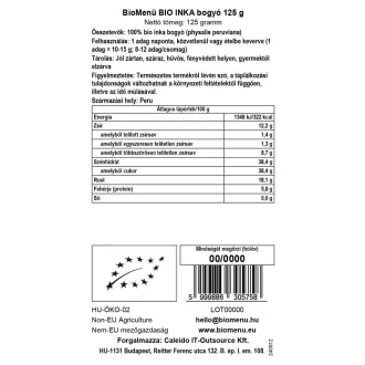 BioMenü organiczne jagody inka 125 g obraz produktu