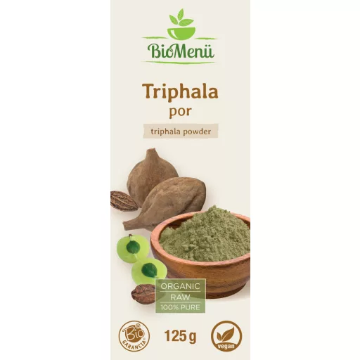 BioMenü proszek triphala ekologiczny 125 g etykieta