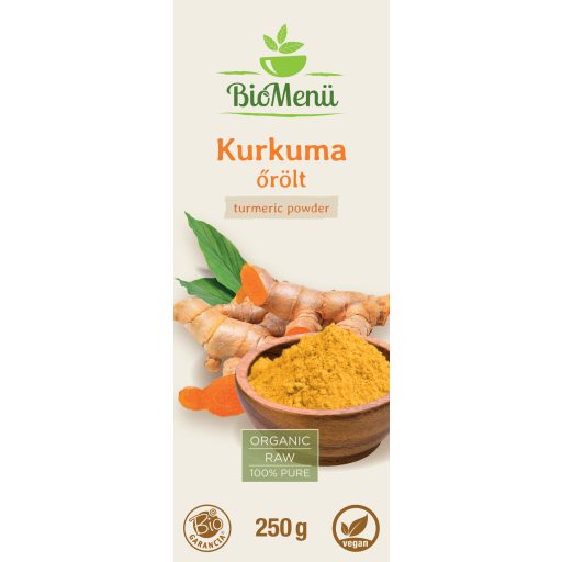 BioMenü kurkuma mielona ekologiczna 250 g etykieta