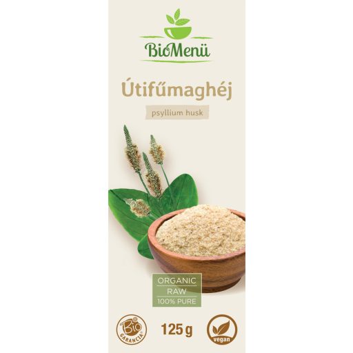 BioMenü łupiny nasion psyllium ekologiczne 125 g etykieta
