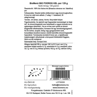 BioMenü ekologiczna kapusta włoska w proszku 125 g obraz produktu