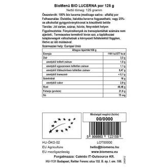 BioMenü proszek z lucerny ekologicznej 125 g obraz produktu