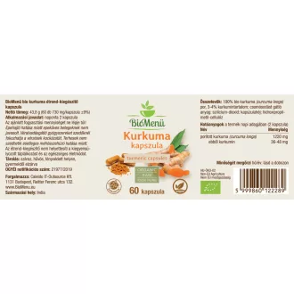 BioMenü kapsułki z kurkumą ekologiczna 60 szt. obraz produktu