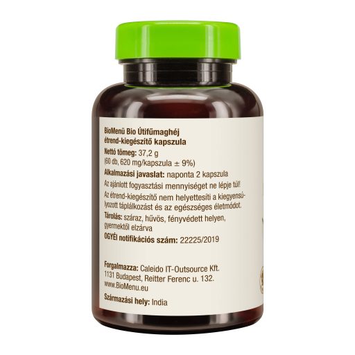 BioMenü kapsułki z łupin nasion psyllium ekologiczne 60 szt.