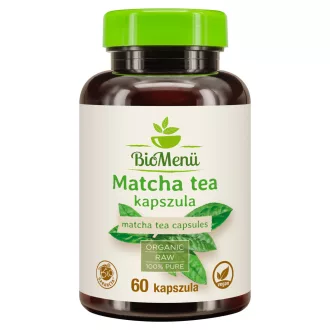   BioMenü BIO MATCHA TEA kapszula 60 db KÖZEL A LEJÁRAT DÁTUMÁHOZ