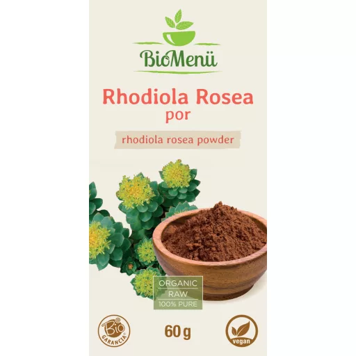BioMenü ekologiczne proszek z rhodiola rosea 60 g etykieta