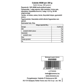 Caleido proszek z MSM 250 g obraz produktu