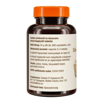 Caleido tabletki z drożdżami piwnymi + kiełkami pszenicy 90 szt. obraz produktu
