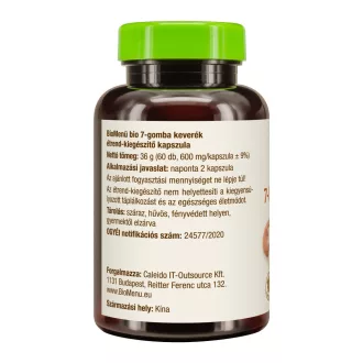BioMenü mieszanka 7 grzybów bio w kapsułkach 60 szt. obraz produktu
