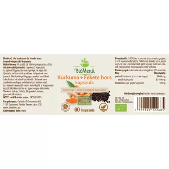 BioMenü kapsułki z kurkumą + czarnym pieprzem 60 szt. obraz produktu