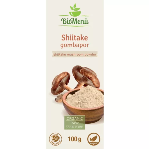 BioMenü proszek z bio shiitake 100 g etykieta