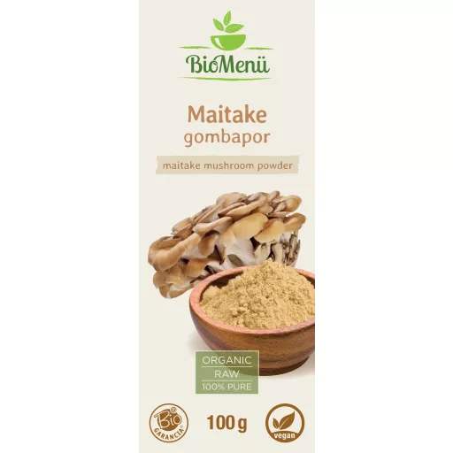 BioMenü ekologiczne proszek z grzybów maitake 100 g etykieta
