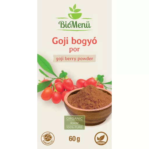 BioMenü bio jagody goji w proszku 60 g etykieta