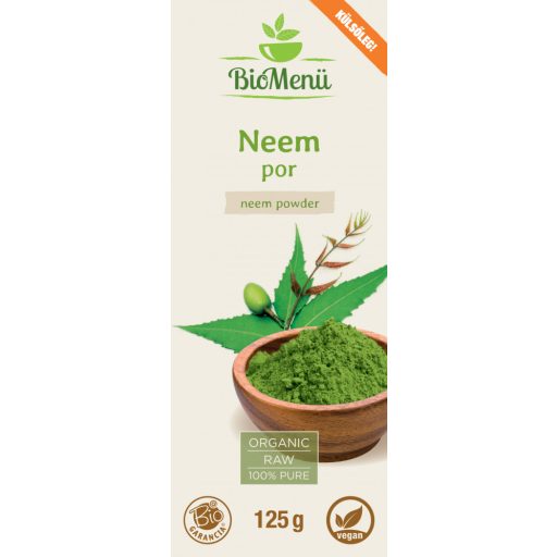 BioMenü proszek z neem ekologiczny 125 g etykieta