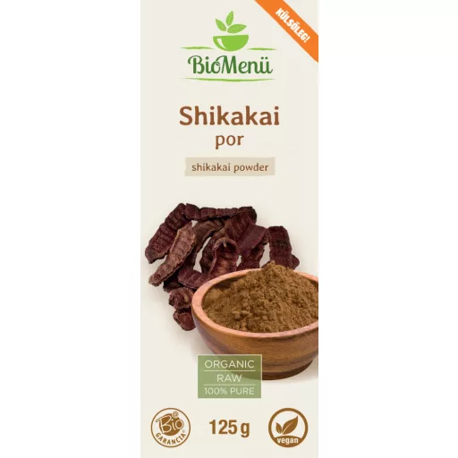 BioMenü proszek z bio shikakai 125 g etykieta