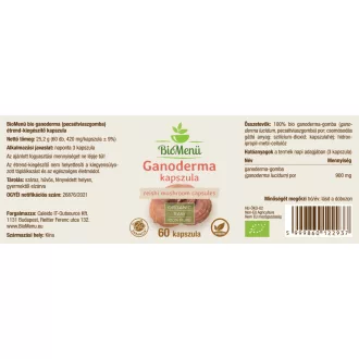 BioMenü ekologiczne kapsułki z grzybem ganoderma 60 szt. obraz produktu