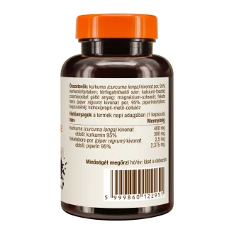 Caleido kapsułki z kurkuminą + piperyną forte, 60 szt. obraz produktu