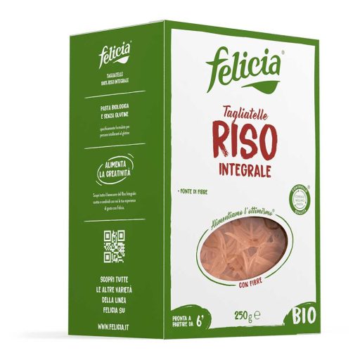 Felicia bezglutenowy makaron tagliatelle z brązowego ryżu bio 250 g