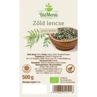 BioMenü soczewica zielona ekologiczna 500 g obraz produktu