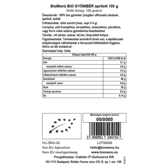 BioMenü bio imbir mielony 100 g obraz produktu