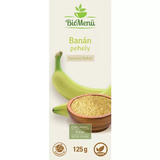 BioMenü ekologiczne płatki bananowe 125 g etykieta