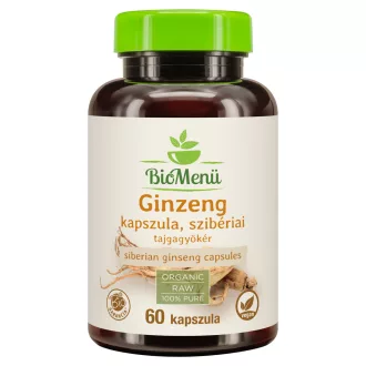 BioMenü bio kapsułki z żeń-szeniem syberyjskim 60 szt. obraz produktu
