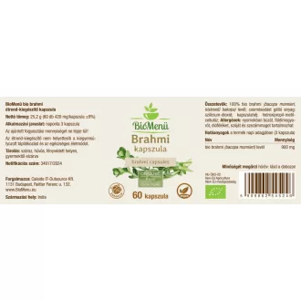 BioMenü ekologiczne kapsułki brahmi 60 szt. obraz produktu