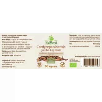 BioMenü ekologiczne kapsułki z grzybami cordyceps sinensis 60 szt. obraz produktu