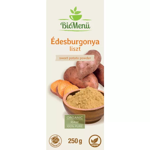 BioMenü ekologiczne mąka z batatów 250 g etykieta