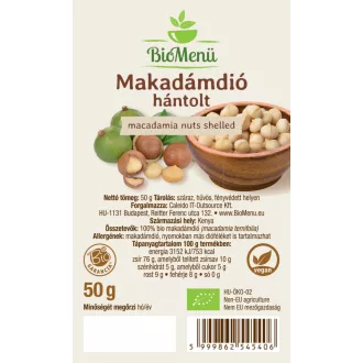 BioMenü ekologiczne orzechy makadamia łuskane 50 g obraz produktu