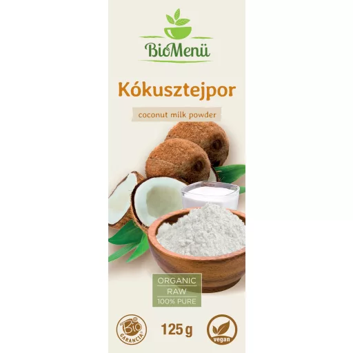 BioMenü organiczne mleko kokosowe w proszku 125 g etykieta