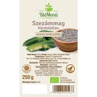 BioMenü organiczne niełuskane nasiona sezamu 250 g obraz produktu