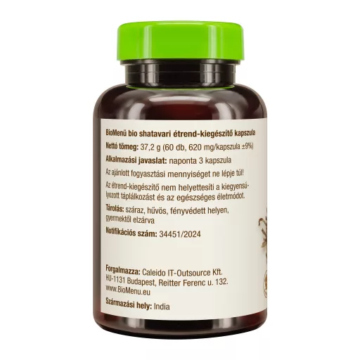 BioMenü ekologiczne kapsułki z shatavari 60 szt.